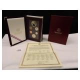 1988 U.S. Prestige Coin Set; Silver Dollar-90% Sil