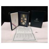 1990 U.S. Prestige Coin Set; Silver Dollar-90% Sil