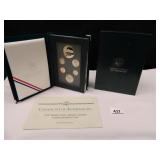 1997 U.S. Prestige Coin Set; Silver Dollar-90% Sil