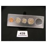 1940-S Coins; (4) Washington Quarter; Mercury Dime