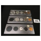 1955 P D & S Coins; 1955 P-Half,Quarter, Dime, Nic