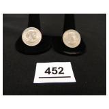 1979D Susan B Anthony Dollar Coin-(2); Wide Rim;