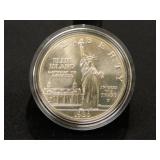 1986-P Ellis Island Commemorative Silver Dollar;