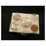 1956-P Coin Set; Half Dollar, Quarter, Dime, Nicke
