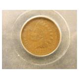 1877 Indian Head Cent; USCG f15;