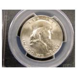 1952-D; Franklin Half Dollar; PCGS MS64;