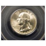 1946-D Washington Quarter; PCGS MS65;