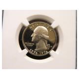 1976-S Clad Washington Quarter; PF66* Cameo; NGC;