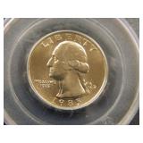 1985-D Washington Quarter; PCGS MS64;