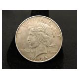 1935 Peace Silver Dollar;
