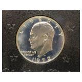 1972-S Eisenhower Proof Silver Dollar;