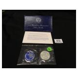 1971-S Eisenhower Uncirculated Silver Dollar; 40%