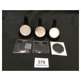 1974 Eisenhower Dollars; 1974-D (2); 1974-P (1);