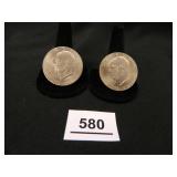 Bicentennial Eisenhower Dollars; (2); Copper/Nicke