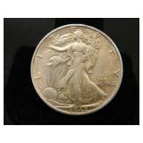 1942-S Walking Liberty Half Dollar;