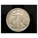 1943-S Walking Liberty Half Dollar;