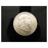 1950-D Franklin Half Dollar;