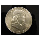 1951-S Franklin Half Dollar;