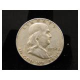 1952-S Franklin Half Dollar;