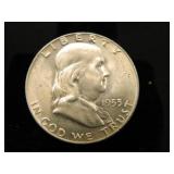 1953-D Franklin Half Dollar;