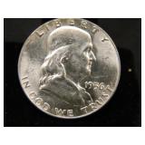 1956-P Franklin Half Dollar;