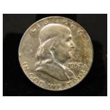 1957-D Franklin Half Dollar;