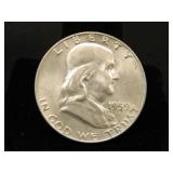 1959-D Franklin Half Dollar;