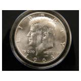 1964 Kennedy Half Dollar; 90% Silver;