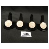 Kennedy Half Dollars (4)Total: 1967-(1); 1968-D(3)