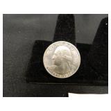 Washington Bicentennial Silver Quarter; 1976-S;