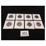 1983-P Washington Quarters Uncirculated; (8);