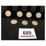 1943-P Mercury Dimes-(7);