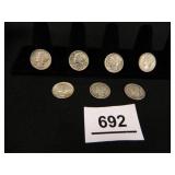 1945-P Mercury Dimes-(7);