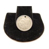 1866 Three Cent Nickel; Hole in Coin-see pics;