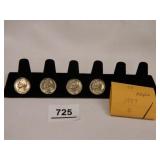 1959-D Jefferson Nickels; (4);