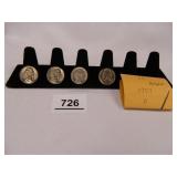 1959-D Jefferson Nickels; (4);