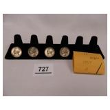 1959-D Jefferson Nickels; (4);