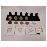 Buffalo Nickels; 1935-D-(4); 1935-(4);