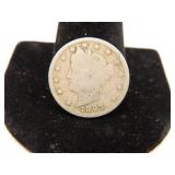 Error Coin 1897 Liberty Head Nickel;