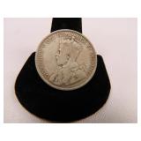 1911 Newfoundland Silver 50 cent piece;