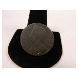 1753 George II Half Penny; Colonial Coin;