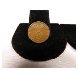 1938 & 1939 Third Reich 1 Pfenning Coins;