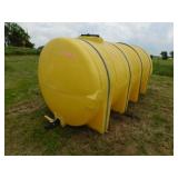 1,000 gallon yellow poly tank