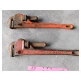 2- 18" steel pipe wrenches