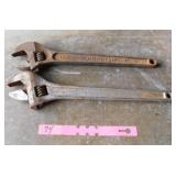 1-Crescent 15" & Craftsman 15" adjustable
