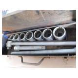 3/4 socket set and 1/2" impact sockets