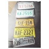 ANTIQUE LISCENSE PLATES