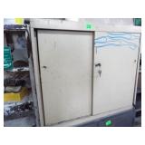 METAL CABINET WITH WIRING LOOM