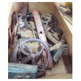 ANTIQUE PULLYS, ANTIQUE TOOLS, SOCKET SET