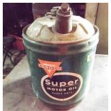 CONOCO SUPER MOTOR OIL ALL GREEN CAN 5 GAL